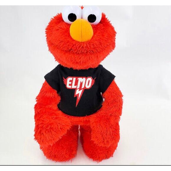 Collectable, Hasbro, 2010, Let’s Rock Elmo Sesame Street Plush Singing and Movin - Picture 1 of 9